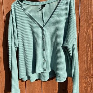 Turquoise Knit Shirt